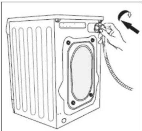 BAUMATIC BWM1417W - Zapojenie prívodu vody - 4
