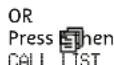 Telstra 9150 - Delete an entry in the call list - 1