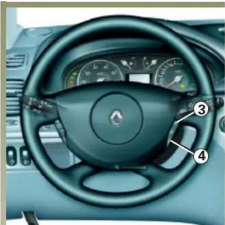 RENAULT Laguna (2003) - REGULÁTOR - OBMEDZOVAČ RÝCHLOSTI: funkcia regulátora rýchlosti (pokračovanie) - 2