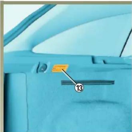 RENAULT Laguna (2003) - VNÚTORNÉ OSVETLENIE: výmena žiaroviek (pokračovanie) - 2