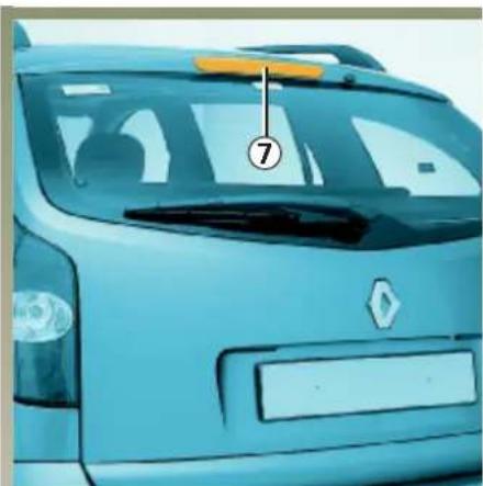 RENAULT Laguna (2003) - KONCOVÉ (pokračovanie) A BOČNÉ SVETLÁ: výmena žiaroviek - 1