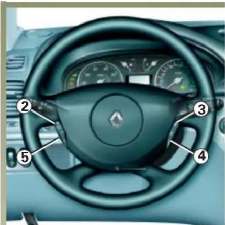 RENAULT Laguna (2003) - REGULÁTOR - OBMEDZOVAČ RÝCHLOSTI: funkcia regulátora rýchlosti (pokračovanie) - 2