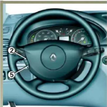 RENAULT Laguna (2003) - Zapnutie regulovania rýchlosti - 1