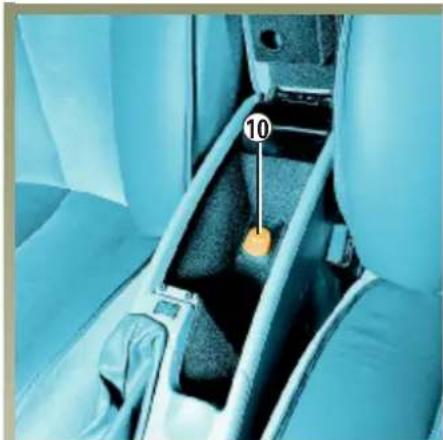RENAULT Laguna (2003) - Odkladací priestor v centrálnej opierke lakt'a vpredu - 1