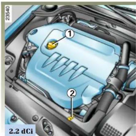 23540 ① ② 2.2 dCi