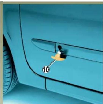 RENAULT Laguna (2003) - KONCOVÉ (pokračovanie) A BOČNÉ SVETLÁ: výmena žiaroviek - 2