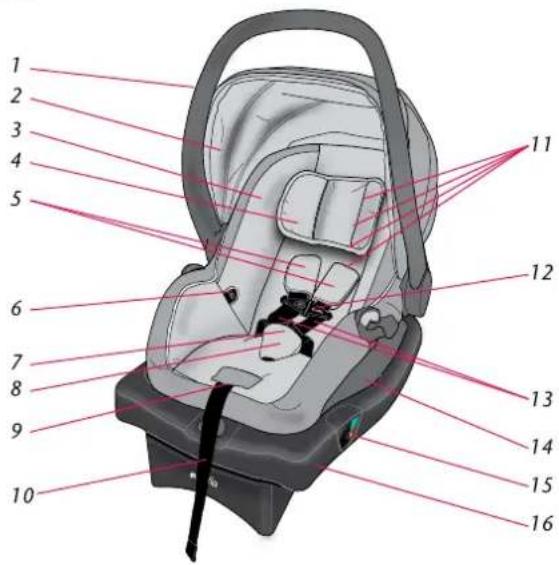 Evenflo Serenade - Child Seat Features - 1