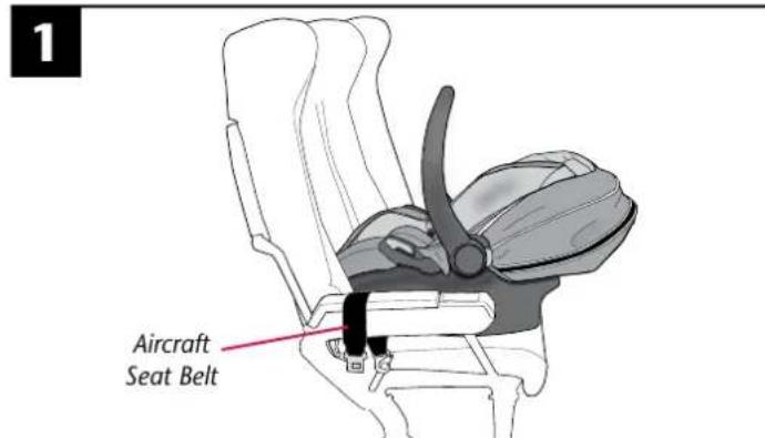 Evenflo Serenade - Installing Carrier without Convenience Base in Aircraft - 1