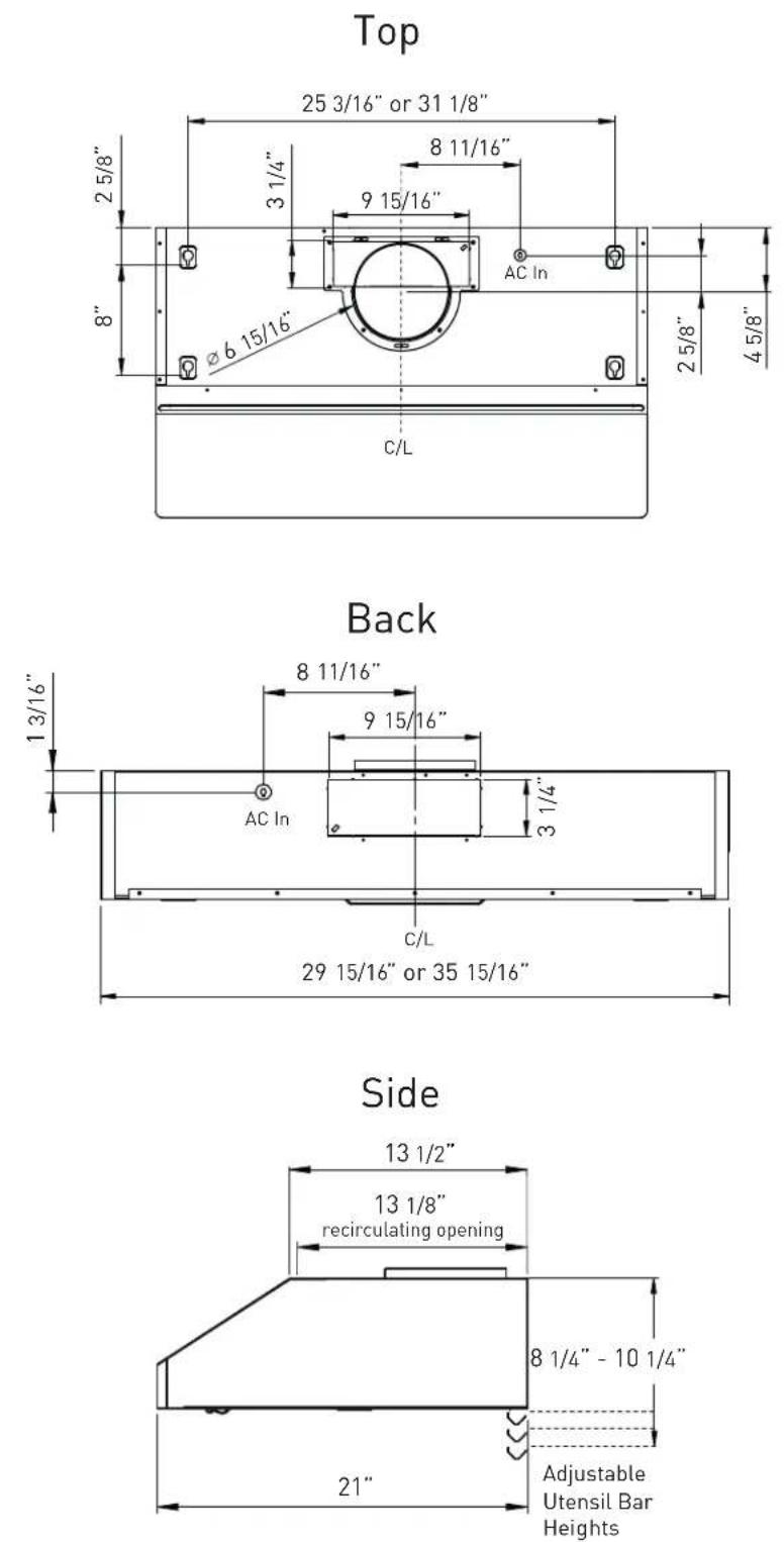 Zephyr AK7136ASBF - Some Ducting Options - 5