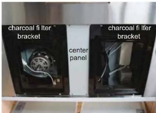 charcoal fi liter bracket center panel charcoal fi liter bracket