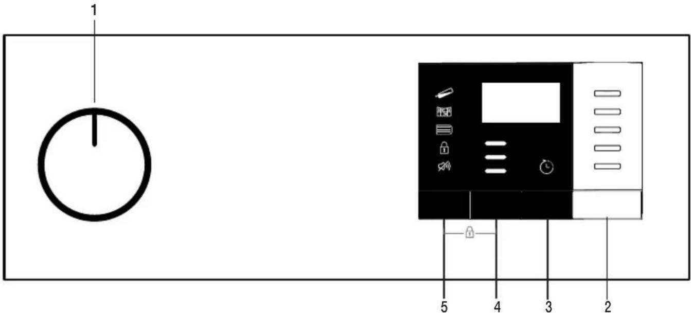 BEKO HDF 7412 CSRX - Ovládací panel - 1