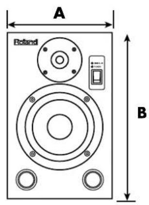 ROLAND DS-8 - 外形寸法 - 1
