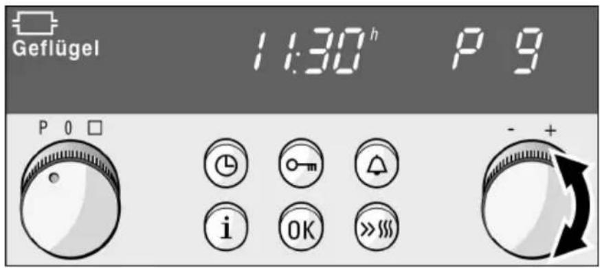Geflügel 1:30 h P 9 P 0 □ i OK >>>