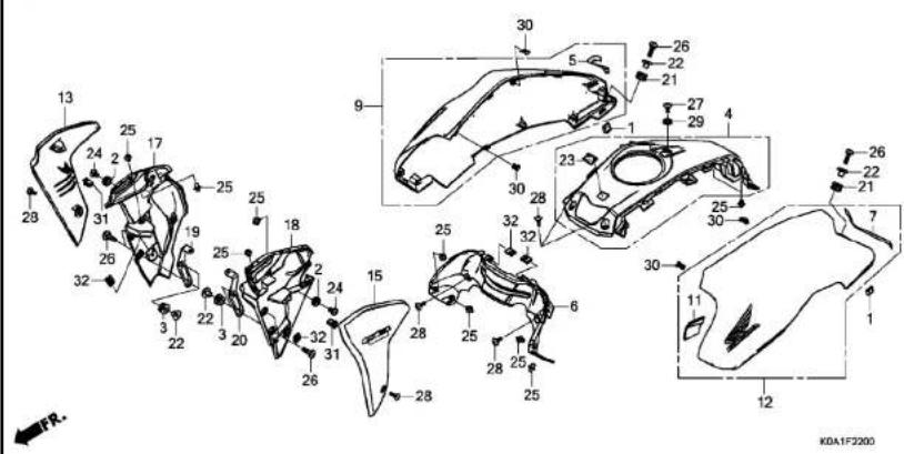 Honda CB250R (2019) - フューエルホース/チューブとビニールチューブ、および一般用チューブの使用について - 138