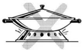 GE ZEW155NSS - Do not use woks that have support rings. - 2