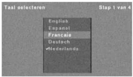 Taal selecteren English Espanol Francais Deutsch ✓Nederlands Stap 1 van 4