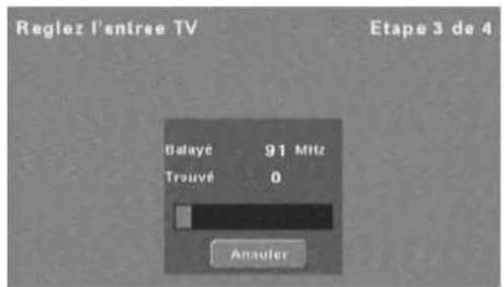 Reglez l'entree TV Etape 3 de 4 Galayé 91 MHz Trouvé 0 Anauter