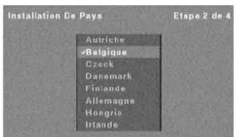 Installation De Pays Etape 2 de 4 Autriche ✓Belgique Czech Danemark Finlande Allemagne Hongrie Irlande