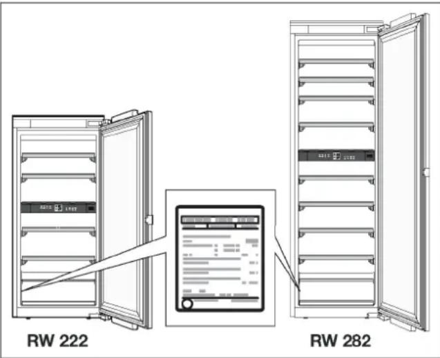 GAGGENAU RW282260 - Produktnummer(E-Nr.)och tillverkningsnummer(FD) - 1