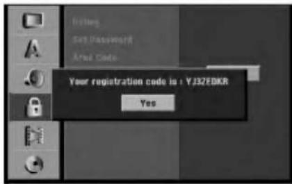 Notes Set Password Area Code Your registration code is: YJ32EBKR Yes