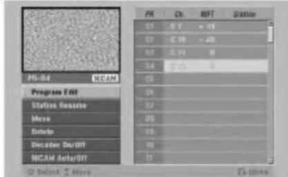 LG RH7823NP1L - Úprava programu - 2