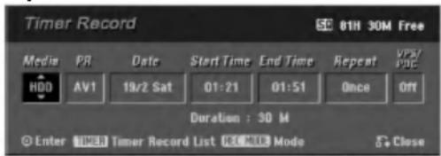 LG RH7823NP1L - Stlačte TIMER REC. - 1