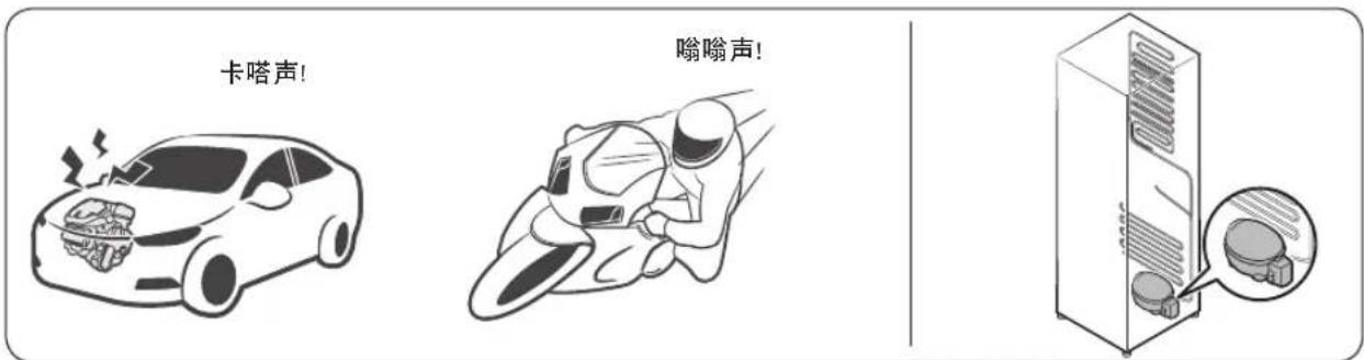 卡嗒声! 嗡嗡声!