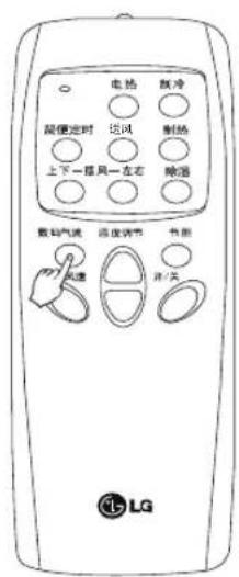 电热 暖冷 随便定时 通风 制冷 上下一扇风一左右 除湿 数码气流 温度调节 节面 开/关 LG