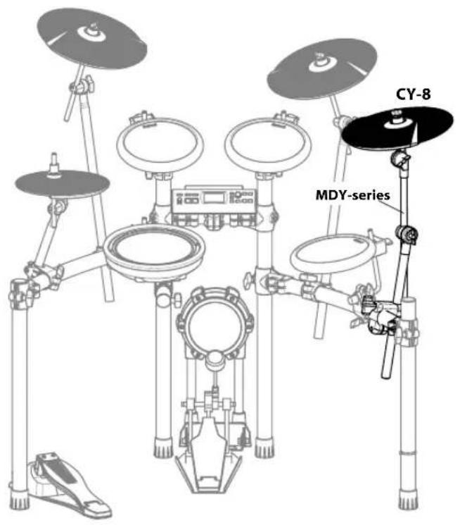 ROLAND TD-4K2 - シンバル(CY-8)の代りに CY-13R や CY-15R を使う - 1