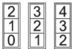 2 1 0 3 2 1 4 3 2