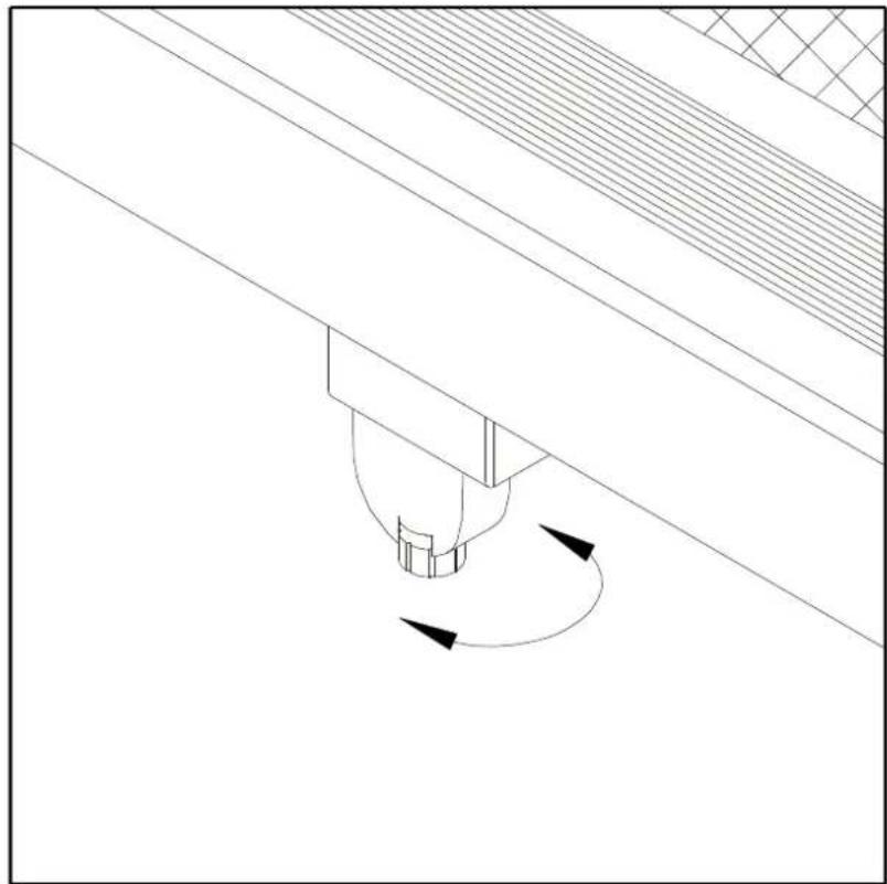 SportsArt 6100E - Floor Level Adjustment - 1