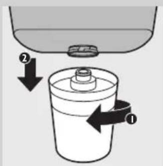 PHILIPS PureGuard WP3864 - Cleaning and descaling the inside of the appliance with the fast and simple cleaning procedure - 4