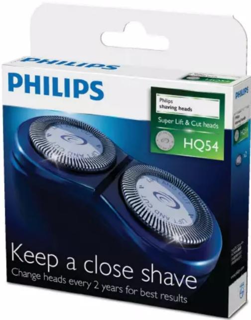 PHILIPS PHILIPS Philips shaving heads Super Lift & Cut heads HQ54 Keep a close shave Change heads every 2 years for best results