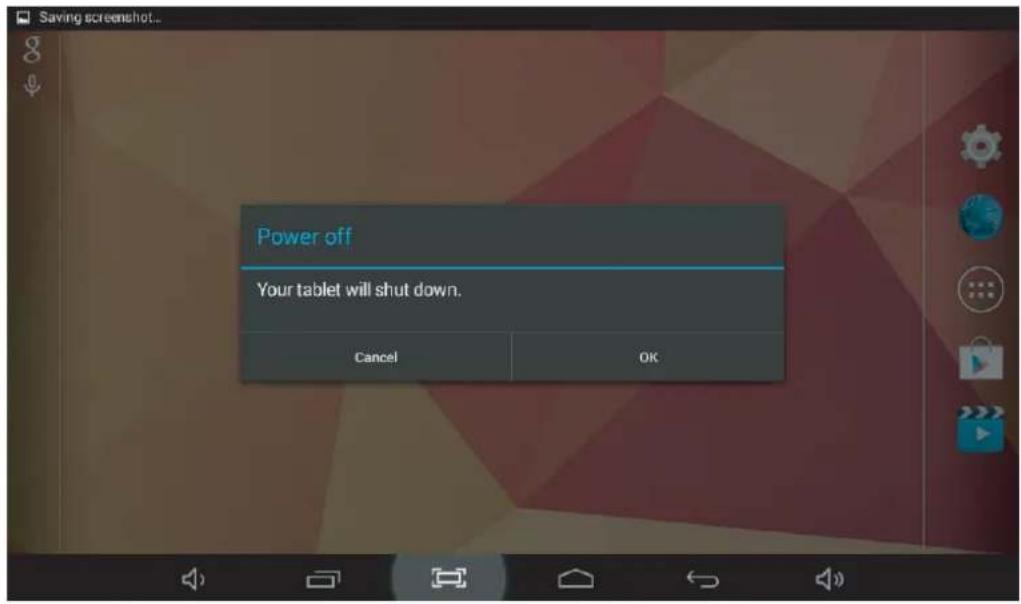 Saving screenshot... Power off Your tablet will shut down. Cancel OK