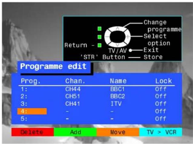 PANASONIC TX-28PK10 - Toaddaprogrammeposition - 6