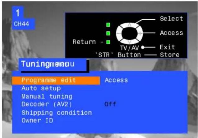 PANASONIC TX-25MK1 - To delete an unvarated programpe position - 7