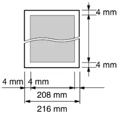 4 mm 4 mm 4 mm 4 mm 208 mm 216 mm