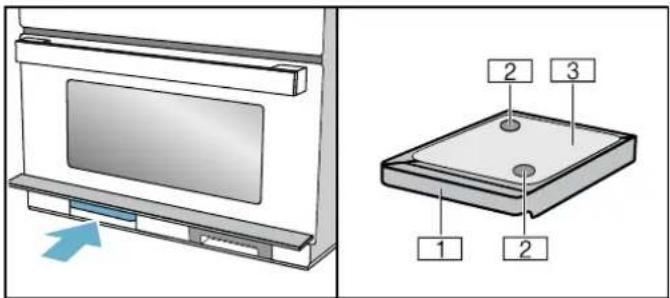 Diagram showing a monitor mounted on a base with labeled parts and an arrow indicating motion direction.