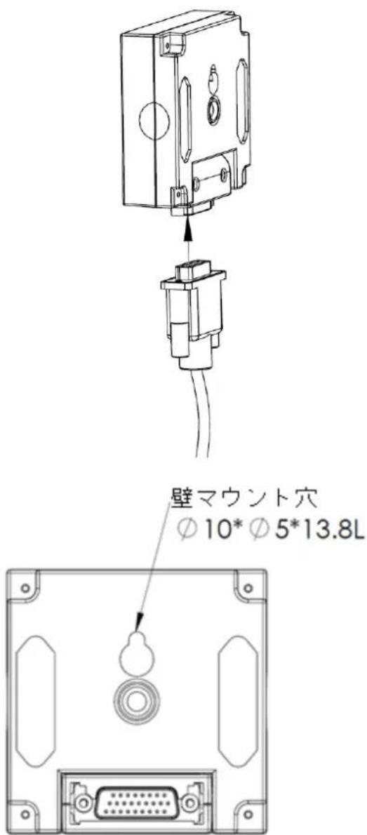 壁マウント穴 Ø10*Ø5*13.8L