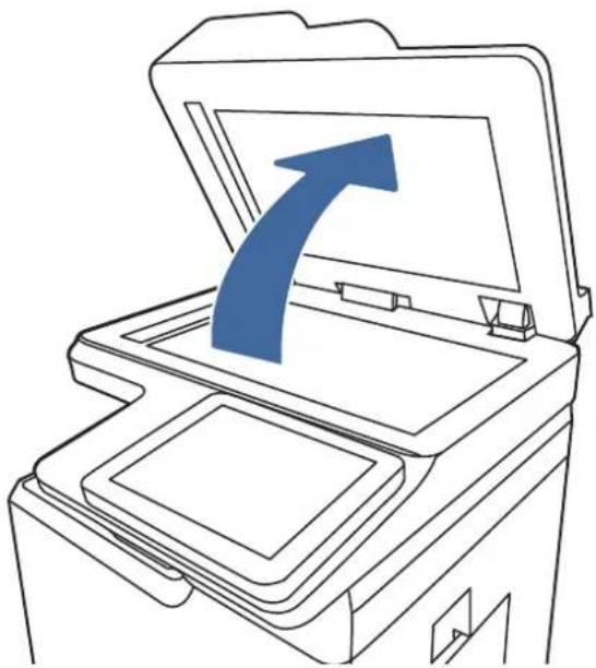 HP LaserJet Enterprise MFP M431 - Preverjanje, ali je na steklu optičnega bralnika umazanija ali madeži - 2
