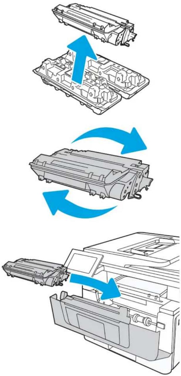 HP LaserJet Enterprise MFP M431 - Odstranite in zamenjajte kartušo - 3