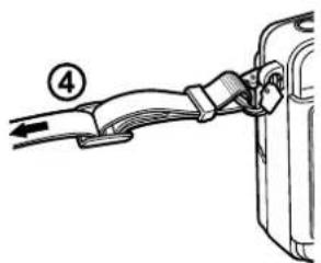 OLYMPUS E-PM2 - Attaching the strap - 3