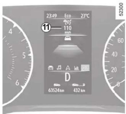 23:49 Eco 23°C 11— 110 km/h 63524 km 432 km D 52300