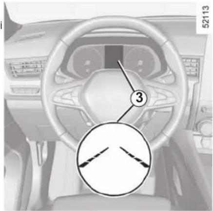 RENAULT Megane Conquest (2021) - Funkcija je pripravljena na opozarjanje, če: - 1