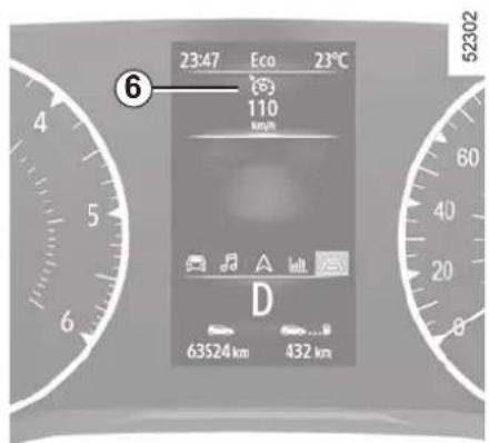 23:47 Eco 23°C (S) 110 km/h 63524 km 432 km D 52302