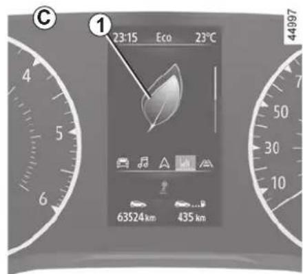 C 1 23:15 Eco 23°C 63524 km 435 km 44997