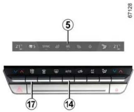 67128 5 21° SYNC NF 21° AUTO 17 14