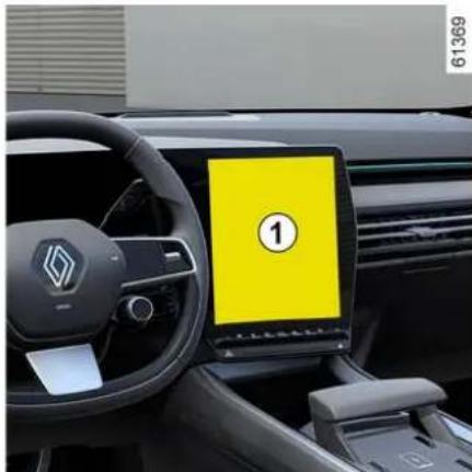 RENAULT Espace (2023) - Vklop/izklop na zaslonu multimedij-skega sistema 1 - 1