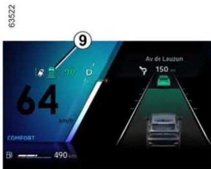 63522 9 64 km/h COMFORT 490 km Av de Lauzun 150 km