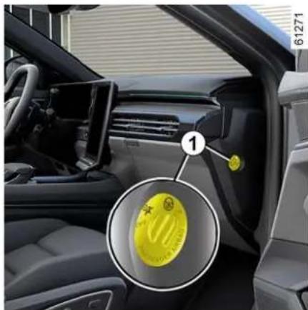 RENAULT Espace (2023) - Vklop varnostne blazine za so- voznika - 1
